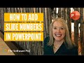 Microsoft PowerPoint: How to Add a Slide Number; Change the Display of the PowerPoint Slide Number