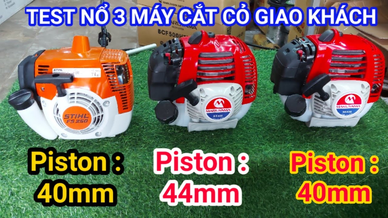 🔴Test Máy cắt cỏ : MARUYAMA 420 & MARUYAMA 500 & STIHL fs250 nghe tiếng máy cảm nhận nhé ae