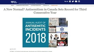 Anti-Semitic incidents on rise in Canada: report