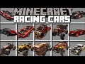 Minecraft RACING CAR MOD / DRIVE AROUND IN SUPER FAST CARS AND SURVIVE!! Minecraft