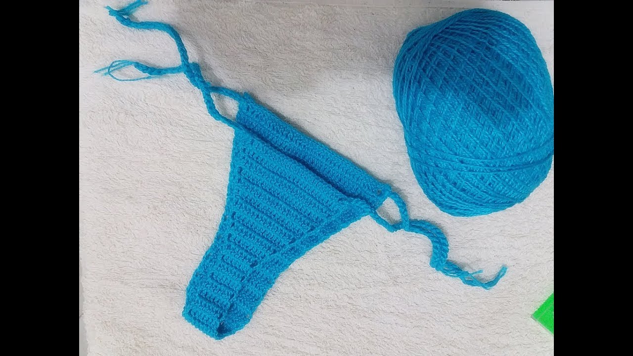 Biquíni de crochê fio dental  (calcinha)