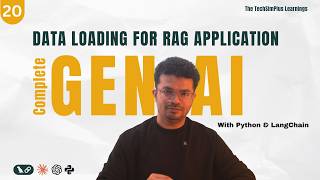 #20 Data Loading in RAG Pipeline | Build RAG Application using LangChain #rag #langchain