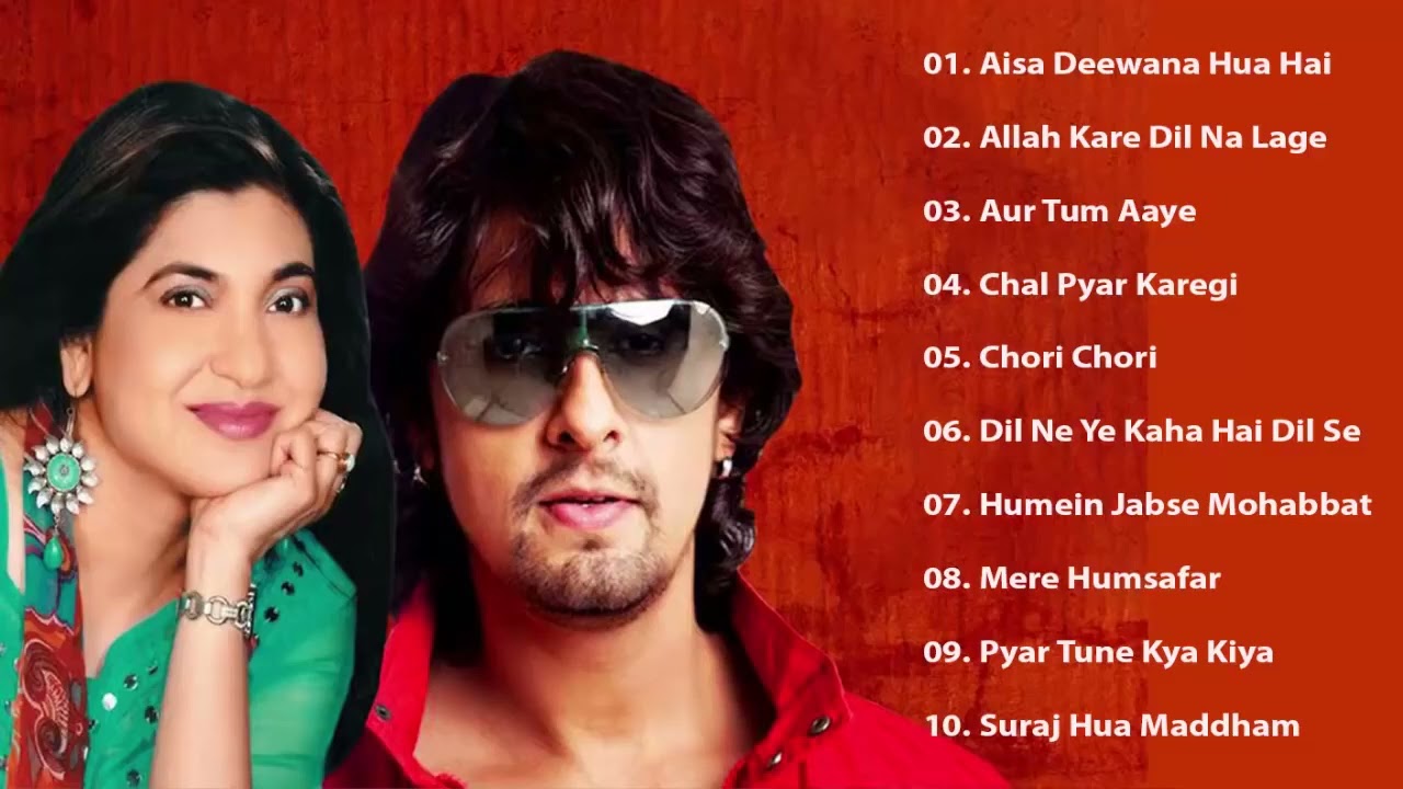 Sonu Nigam vs Alka Yagnik Sad Songs Evergreen Hindi Hits Superhits Duet   Best Songs Collection