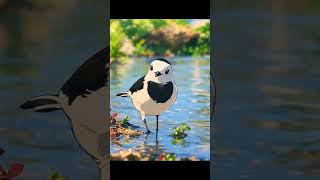 Peaceful Anime Nature - Gentle Lake &amp; Bird Sounds | Deep Relaxation ASMR