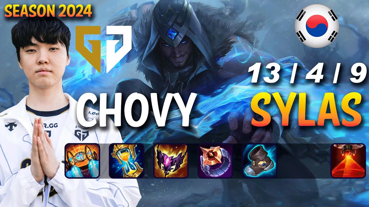 GEN Chovy SYLAS vs AURORA Mid - Patch 14.24 KR Ranked | lolrec