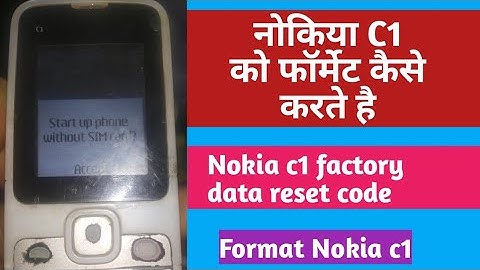 Nokia c1 factory reset||nokia c1 c2 format||Nokia c1 format||nokia c1 factory data reset|| nokia c1