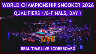 World Championship Snooker 2026 Qualifiers Live Scores | Today Qualifiers 1/8-Finals, Day 1 Matches