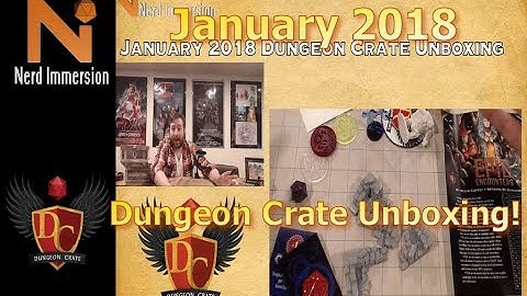 Dungeon Crate January 2018 Unboxing! | Nerd Immersion