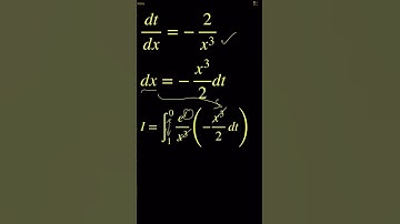 ∫e^((1/x)^2)/(x^3) dx [1, ∞]. Solving a integration problem, but solution is easier than expected!