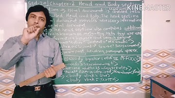 STD -10 Computer Chapter-2 Head and Body Section Bharat Sir