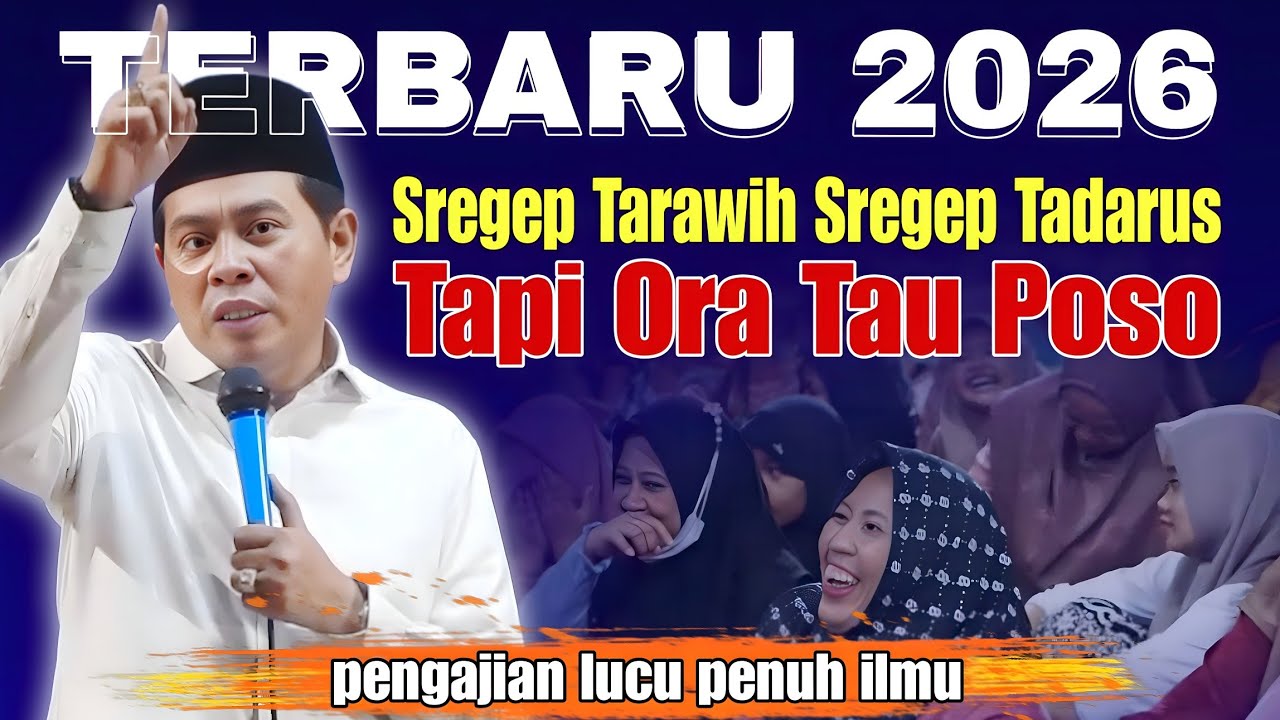 KH ANWAR ZAHID TERBARU PALING LUCU SEPESIAL SREGEP TARAWIH TAPI ORA TAU POSO 