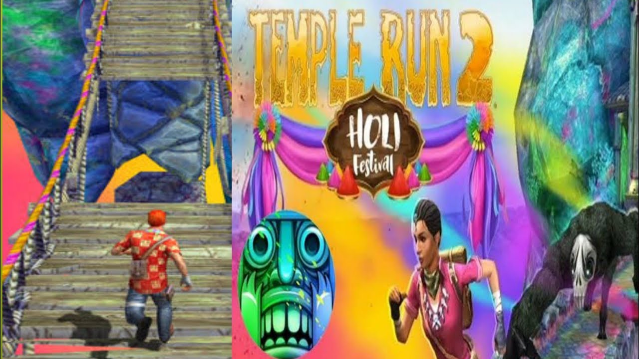 Template Run2/ Full screen/Introducing new Holi festival/ First video is out now/gaming temple Run2