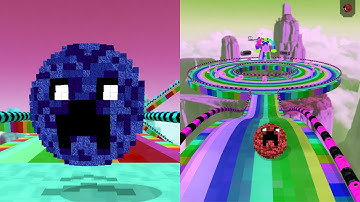 Super Rolling Balls Balance Vs Reverse Balls Speedrun Walkthrough Gameplay