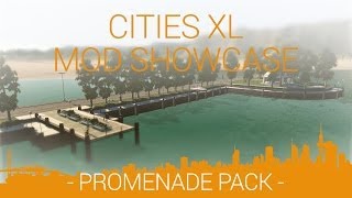 Cities XL mod showcase - promenade pack by Asterian