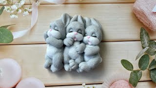 Мыловарение❤️Мастер-класс&quot; Тройняшки кролики &quot;❤️soap•DIY «Мир мыла»