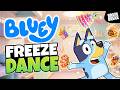 Bluey Freeze Dance! 🧊 4 Minute Music &amp; Movement Game