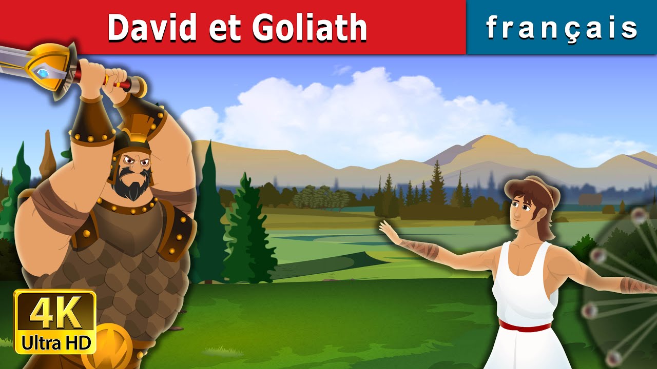 David et Goliath  David and Goliath in French  Contes De Fes Franais  FrenchFairyTales