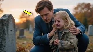 Billionaire finds a poor girl crying at his son’s grave her words make him collapse in tears