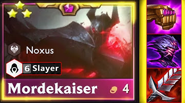 No More Attack Speed!! JUST ONE BONK  | 6 Slayer Mordekaiser ⭐⭐⭐ 3 Star | TFT SET 9.5 PBE