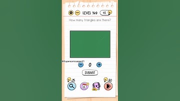 Brain test: tricky puzzles level 149 #triangles #squares #shapes #submit #braintest #level149