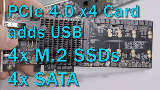 One card: M.2, SATA and USB.