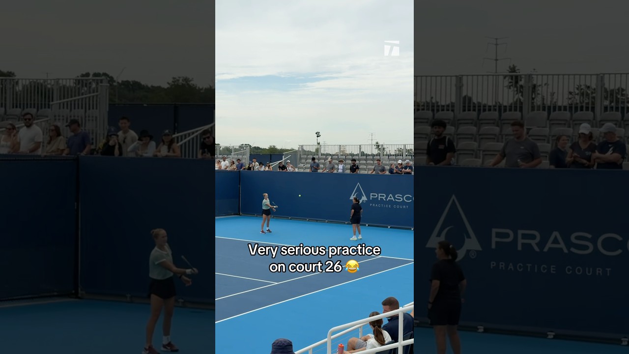 invested in this rally 😬😂 #mirraandreeva #cincytennis