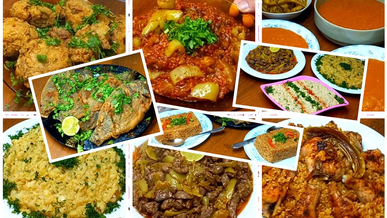 منيو غداء الاسبوع اكلات اقتصادية وعلي اد الايد تعالي اختاري واوعي مع ام نور تحتاري🥰👌