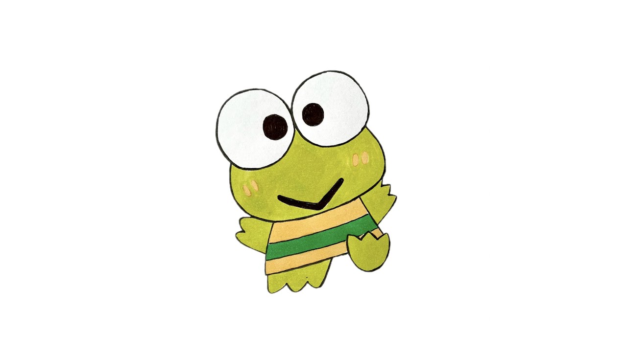 Keroppi's Drawing Adventure – Sketching the Green Frog, One of
