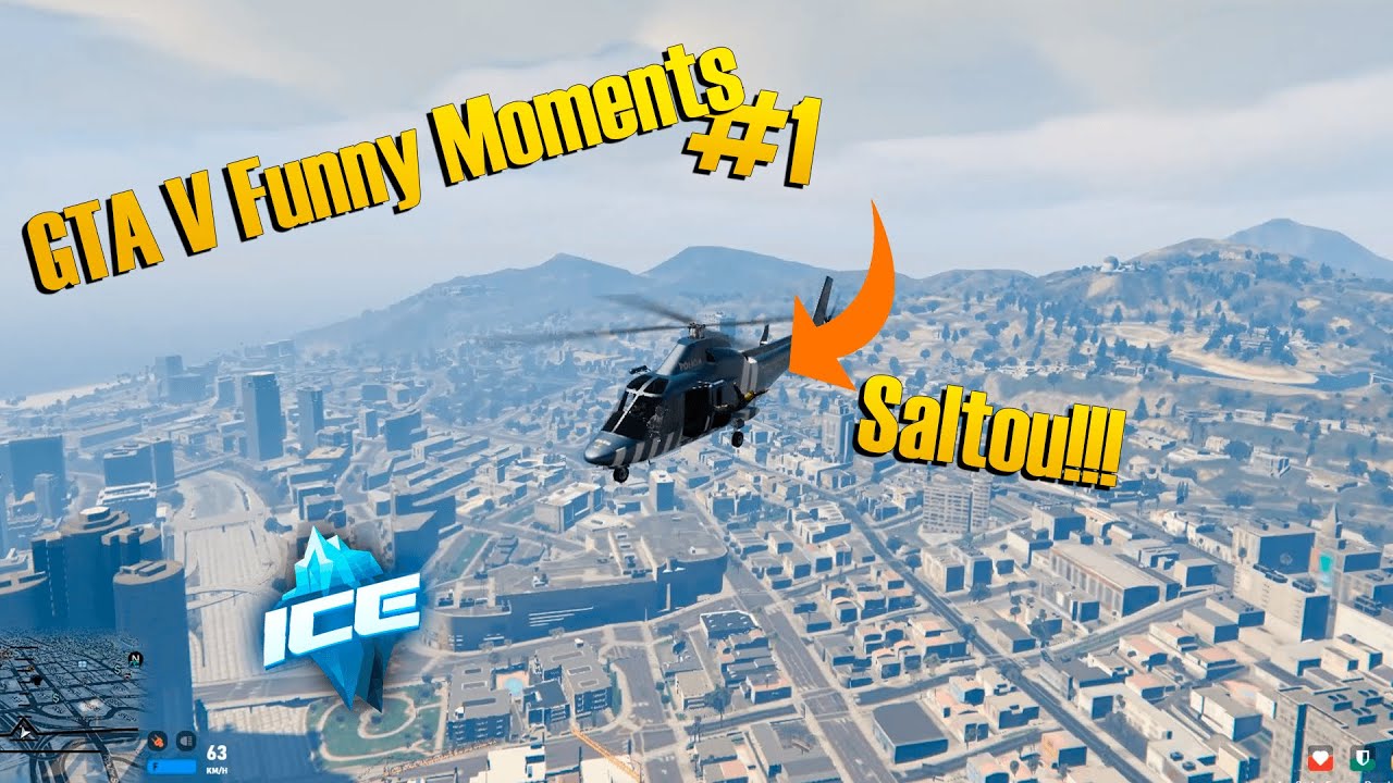 GTA RP Funny Moments #1| Saltou no helicóptero ?! | Ice RP | - YouTube
