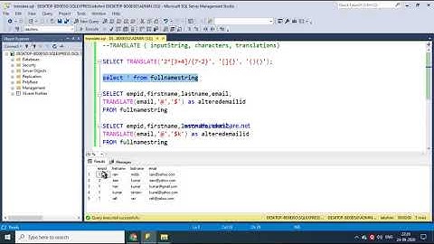 52.TRANSLATE() FUNCTION IN SQL