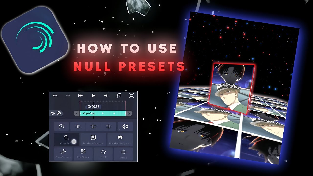 How to use a NULL preset in Alight Motion - YouTube