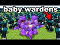 Using 1054 Baby Wardens To Take Over This Minecraft SMP...