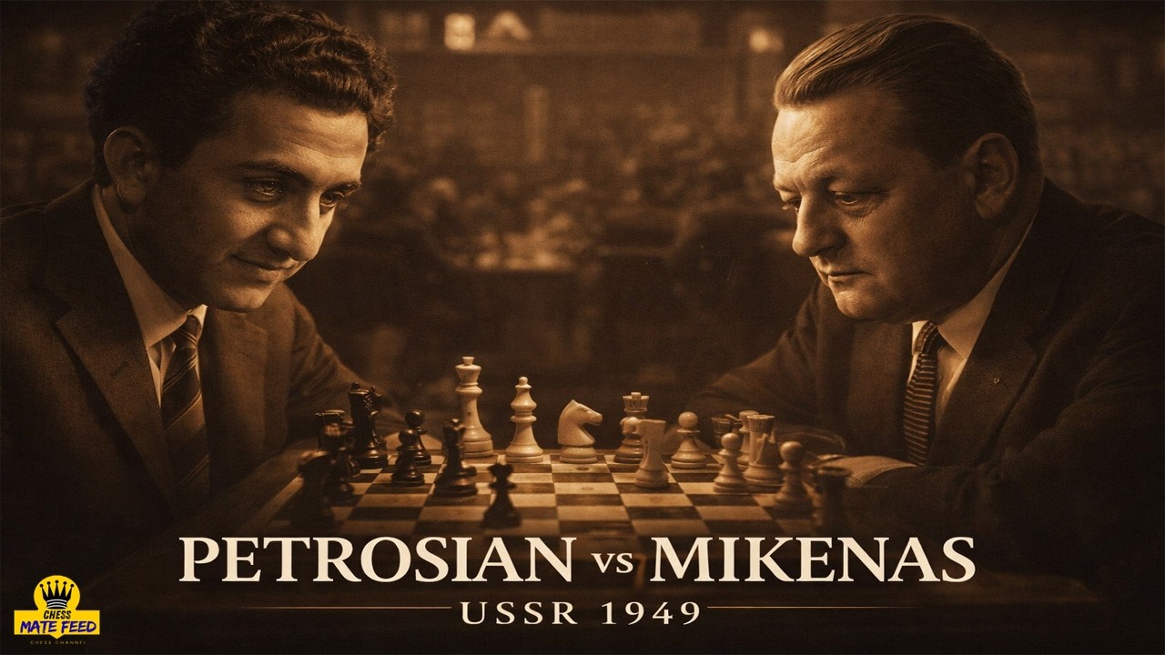 Tigran Petrosian vs Vladas Mikenas♟️USSR Championship 1949 – Moscow