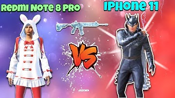 Redmi Note 8 Pro Vs IPhone 11 | Android Vs IPhone Player | 1V1 TDM Match | PUBG Mobile