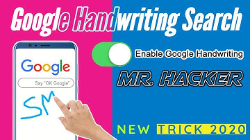 How to Enable Google Handwriting Search (New Feature 2020)