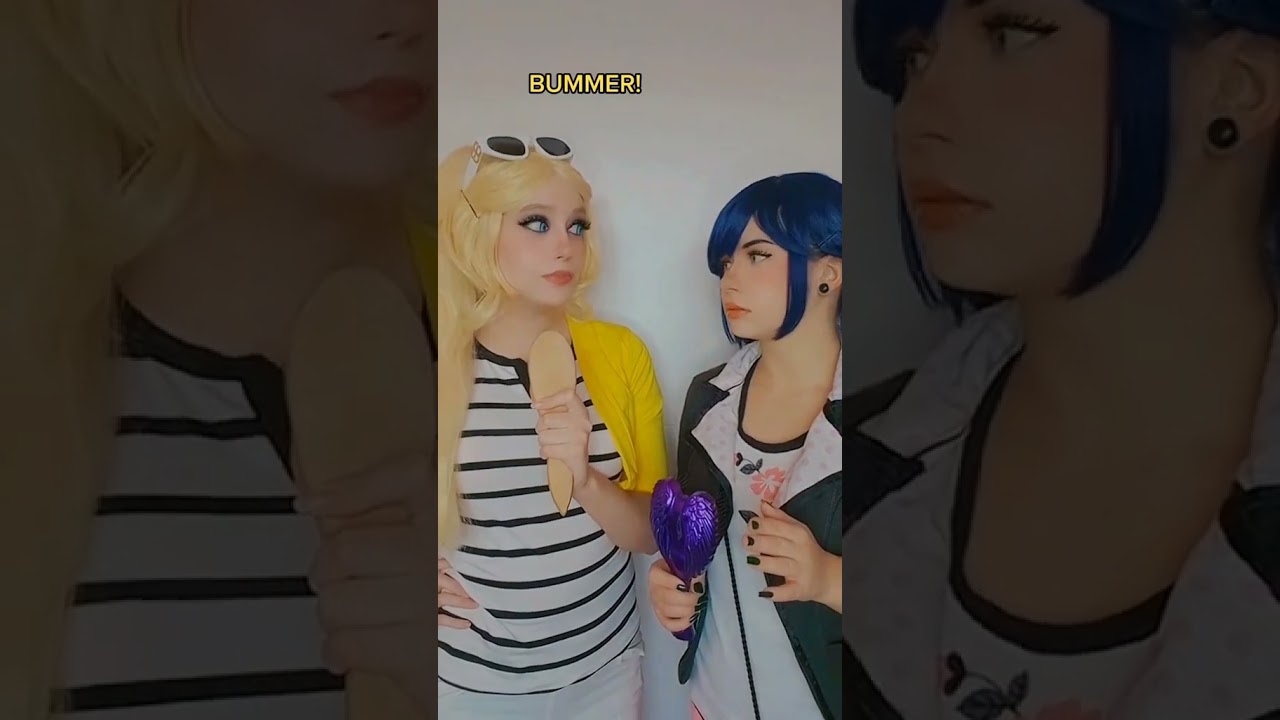 My mic is not working | Marinette Dupain-Cheng and Chloé Bourgeois #cosplay | Miraculous Ladybug