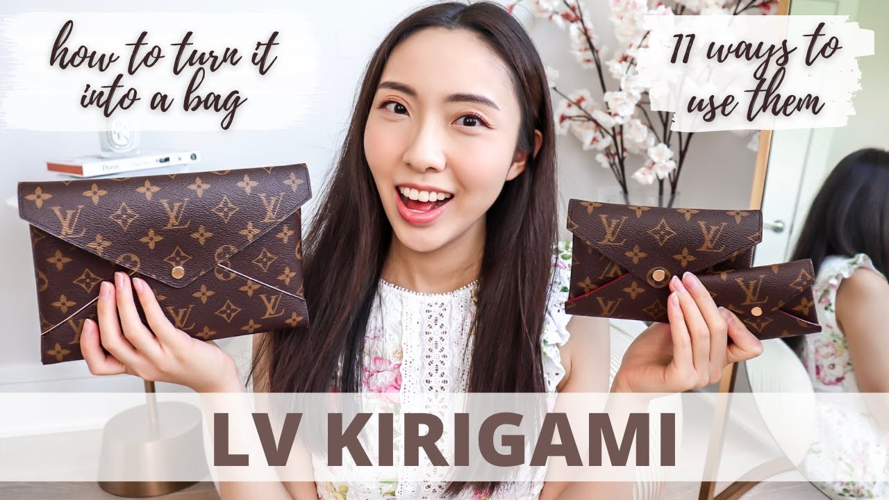 LOUIS VUITTON KIRIGAMI POCHETTE: Review, What Fits & 11 Ways to Use Them,  How to Wear It As A Bag 