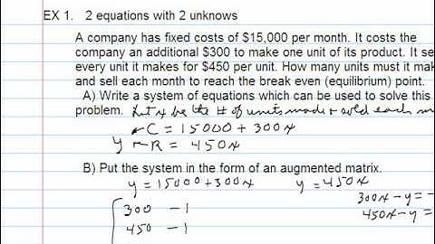 Solving Word Problems Using Systems of Equations