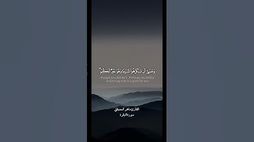 تلاوة عطرة للقارئ ماهر المعيقلي (وعسى ان تكرهوا شيئا وهو خير لكم)