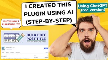 Hoe je een plugin in WordPress maakt met AI (met GRATIS tools!!!)