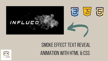 Smoke Effect Text Reveal Animation using HTML & CSS | Stunning Web Design Tutorial | No Talking