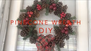 Christmas Pinecone Wreath Tutorial 2020