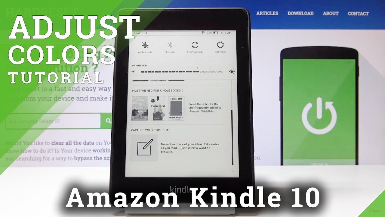  Update How to Change Brightness in Amazon Kindle 10 - Adjust Display Intensity