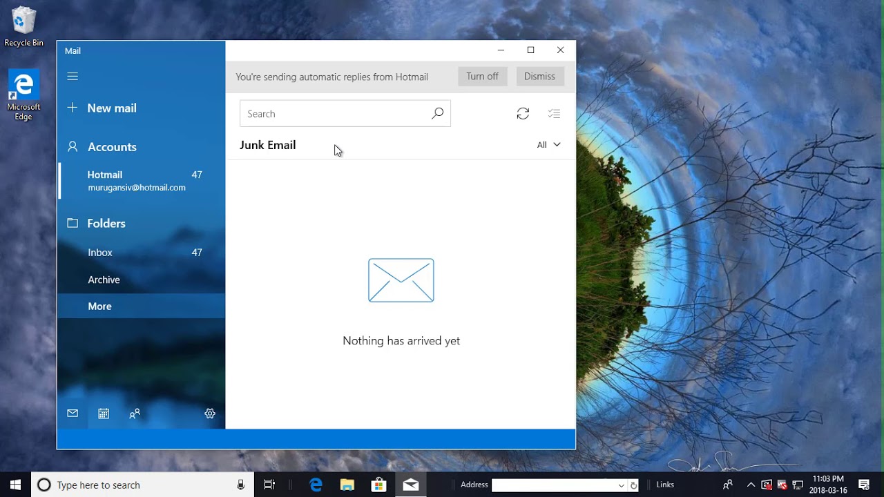 windows 10 mail spam filter