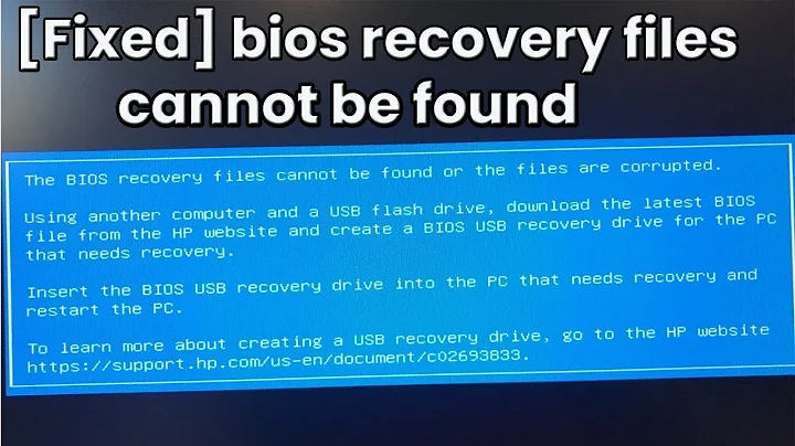 Solved: The Devices firmware recovery files cannot be found or files are corrupted