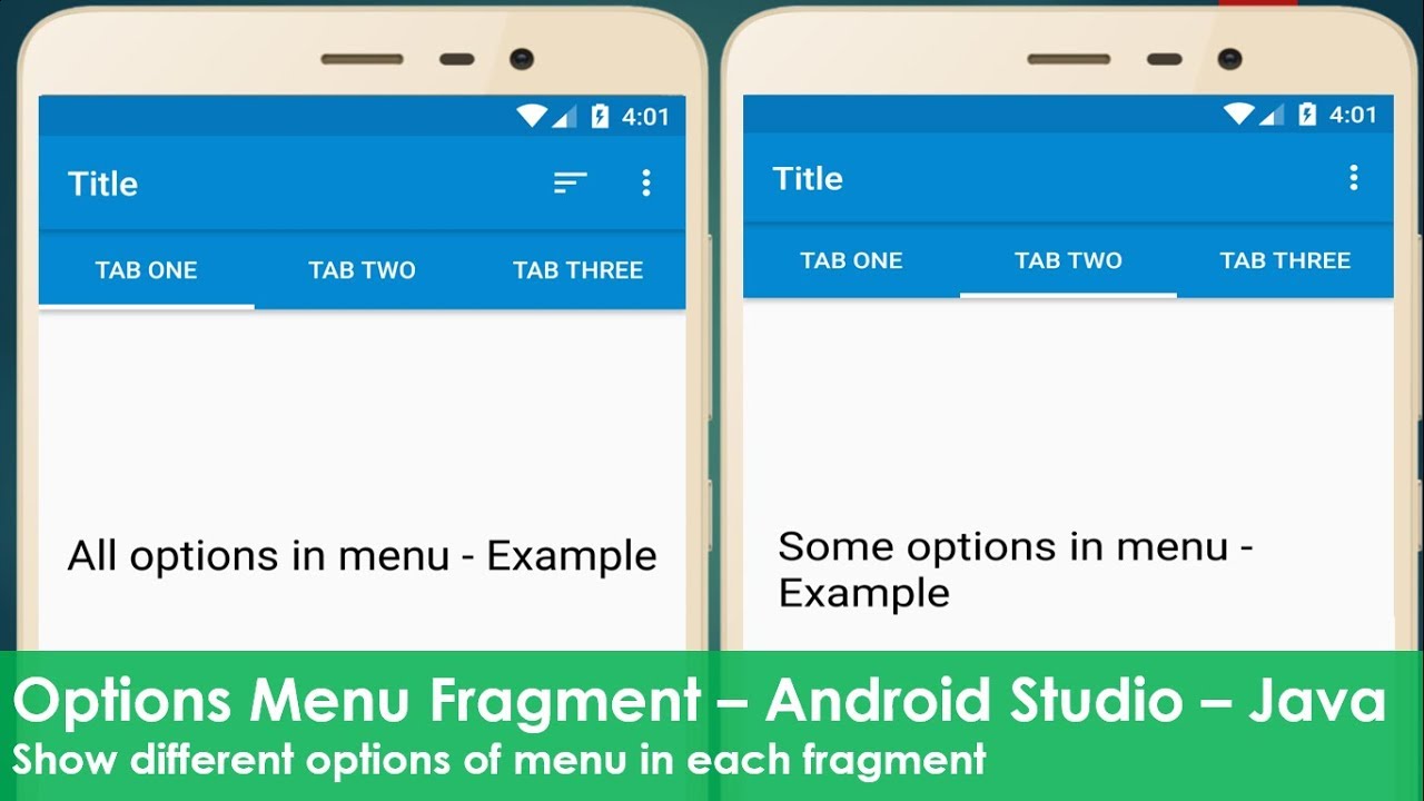 Android Fragment Oncreateoptionsmenu