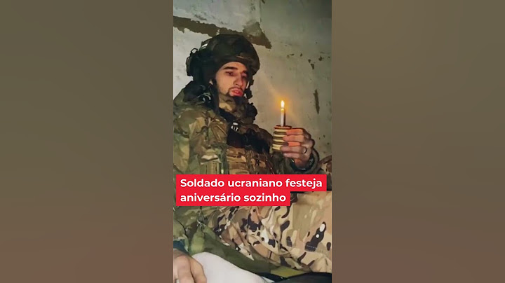 Soldado ucraniano comemora aniversário em meio a guerra contra a Rússia