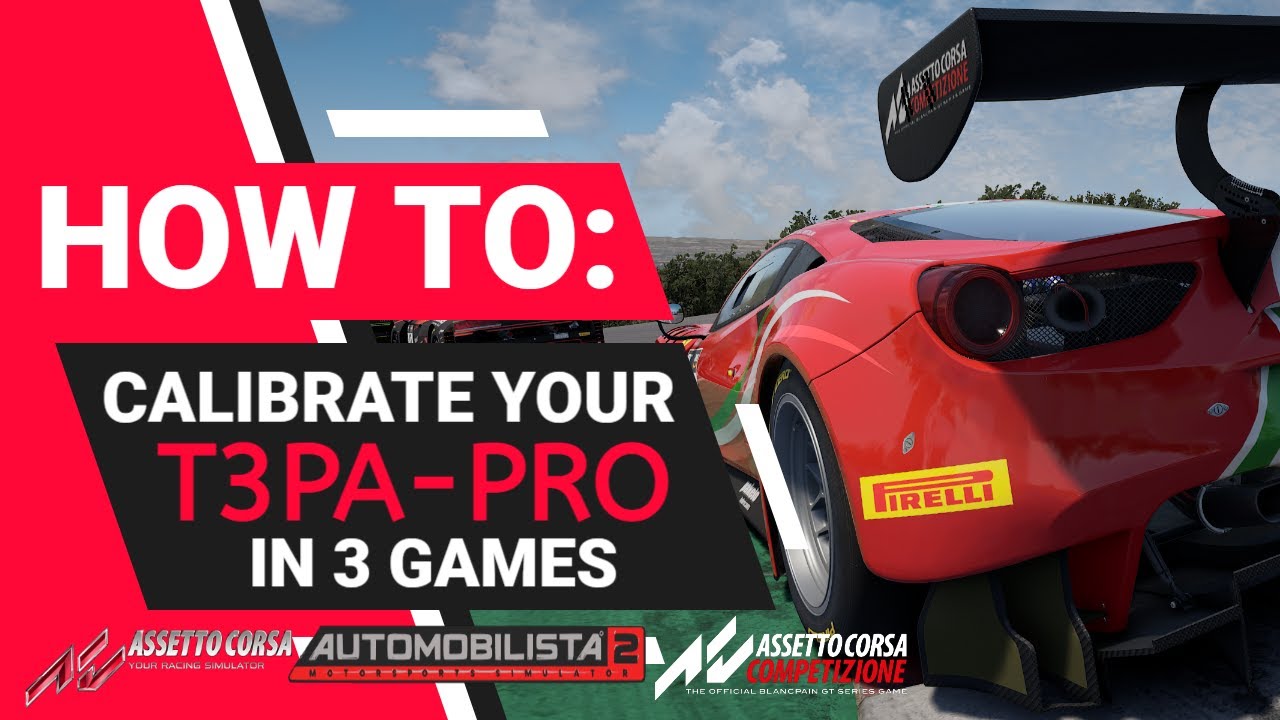 How to calibrate your brake and accelerator pedals Thrustmaster T3PA