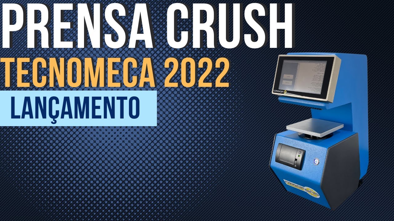 PRENSA CRUSH TESTER DIGITAL TECNOMECA 2022 