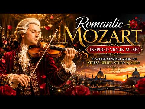 🌹Romantic Mozart Inspired Violin Music | Beautiful Classical Music for Stress Relief, Study & Sleep🎻